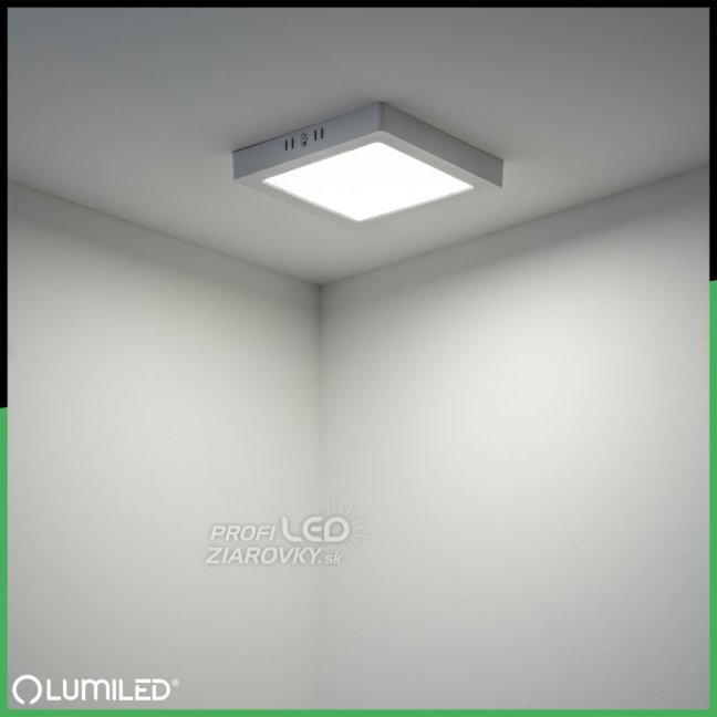 Stropné svietidlo LED s povrchovou montážou 18W Square 4000K GLOW White LUMILED