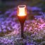 LED solárna vonkajšia záhradná lampa IGNIS 64 cm LUMILED s efektom plameňa