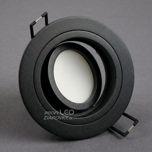 Svietidlo HALOGEN GU10 MR16 Round Black CASSIO LUMILED na zapustenú montáž