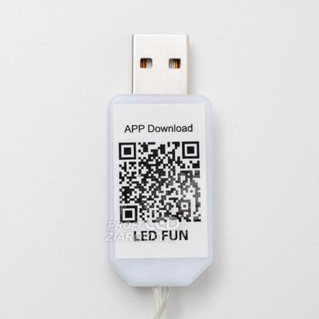 Svetelný mikro záves SMART vnútorný USB 3 × 2,4 m, 240 LED, farebná, svetelné programy