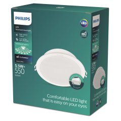 LED panel LED zapustené svietidlo 5,5 W 550 lm 4000K biela Meson Philips