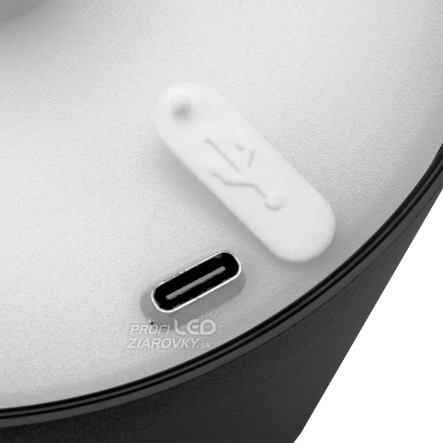 Lampa stolová stolná nočná zátka do fľaše vína USB CCT 3 farby SALCO čierna LUMILED