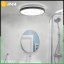 LED stropný plafón 36W 4000K CELIS Round IP44 Black Ring ALS LUMILED