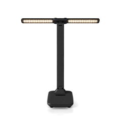 Lampa stolová LED dvojitá stolová nastaviteľná 9W 360lm LEPUS čierna LUMILED