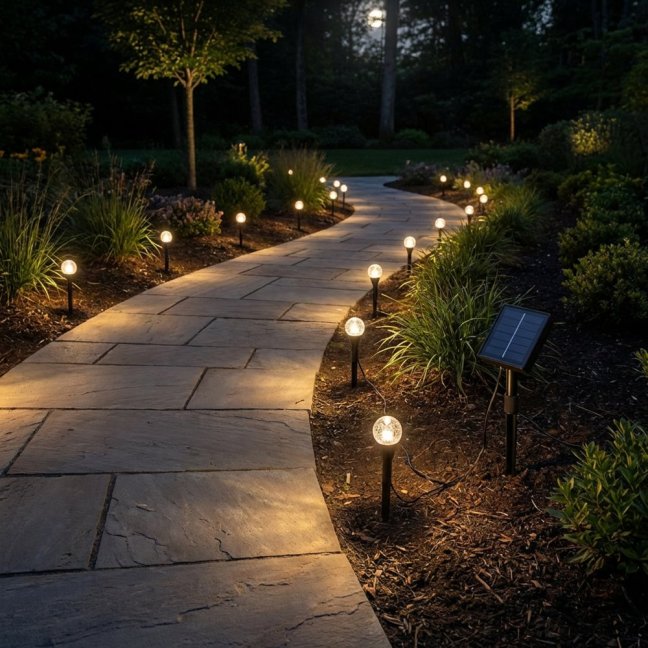 Solárna záhradná girlanda 20LED zapichovacia 5, 80m HAKON Lumiled