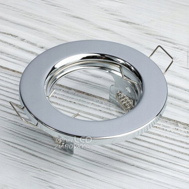 Svietidlo HALOGEN Pod omietku Pevné okrúhle ARDALI Chrómový plech MR16 GU10