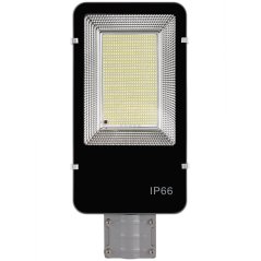 Záhradná pouličná solárna LED lampa výkonná - 1200W - 6500K - IP65 + diaľkové ovládanie