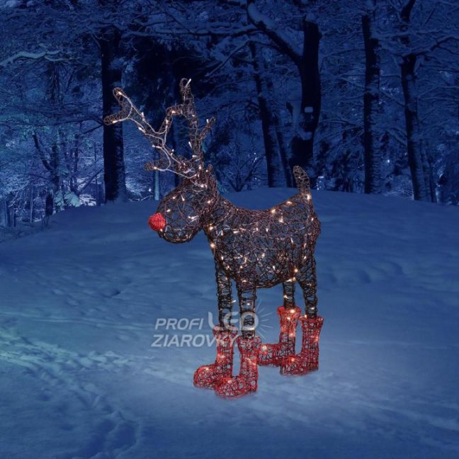 Vianočná dekorácia LED sob Rudolf