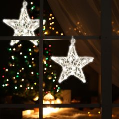 Led dekorácia do okna, akrylová hviezda