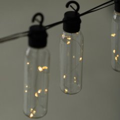 Solárna záhrada Girland 10x LED svetelná reťaz Dekoratívne gule 3,8 m teplé