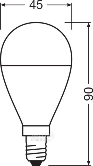 LED žiarovka E14 7W = 60W 806lm 3000K Warm 200° OSRAM VALUE