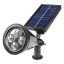 Záhradný LED solárny reflektor 2W studený IP65 súmrakový senzor