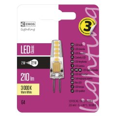 Led žiarovka classic jc a++ 2w g4 teplá biela