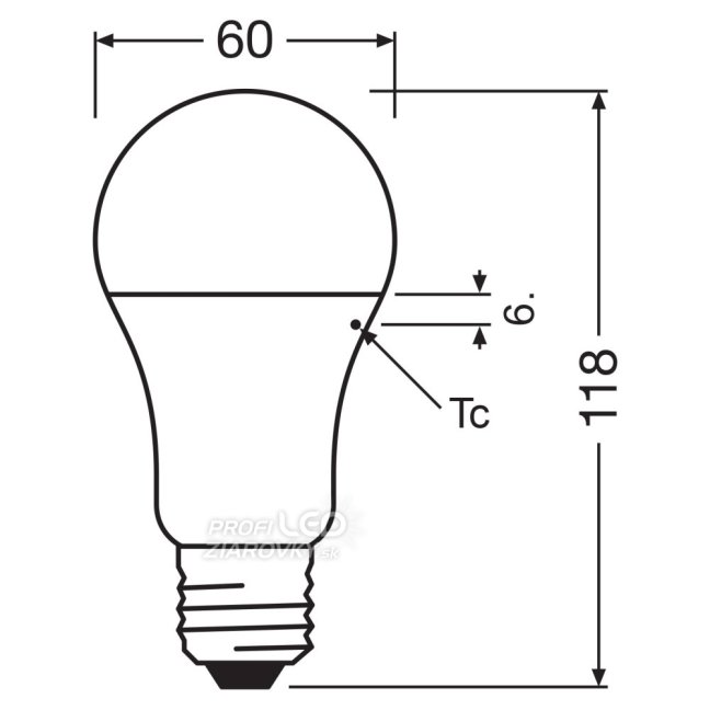2PAK LED žiarovka E27 A60 10W = 75W 1055lm 4000K Neutral 200° OSRAM VALUE