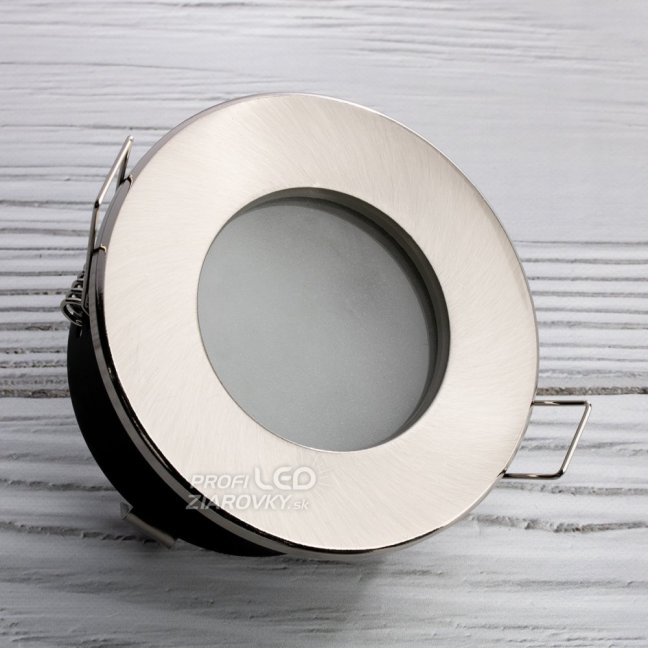 HALOGEN svietidlo na zapustenie do kúpeľne hermetické AQUS GU10 LUMILED Satin IP44 FIXED