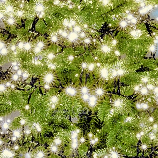 Svetelná reťaz cluster vonkajšia 7,5 m, 768 LED, teplá biela, 8 programov