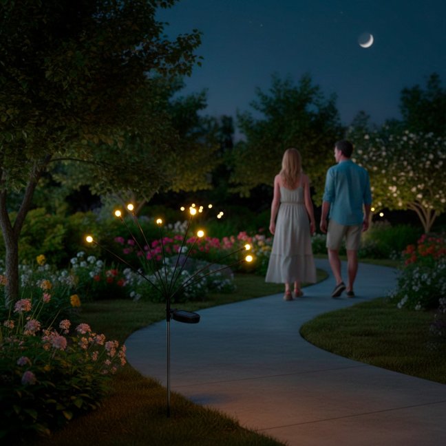 Solárna záhradná lampa LED 3000K TULIO púpava guľôčky 70 cm IP44 LUMILED