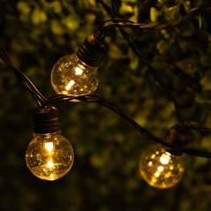 Záhradná svetelná girlanda NESSA LUMILED - 15,7m - 100 LED - 3000K