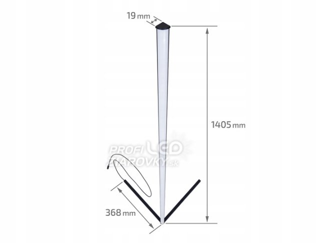 Rohová stojaca lampa čierna 20W RGB Zmena farieb Diaľkové ovládanie