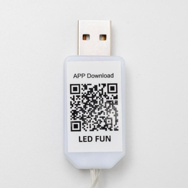 Vianočná smart mikro led záclona vnútorná USB - 240 led - programy - ovládač + aplikácia - 3x2,4m - multicolour