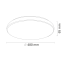 Plafond LED stropné svietidlo Desert II 72W CCT 8000lm 48cm GOLDLUX (Polux) + diaľkové ovládanie