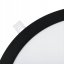 Plafond LED panel 24W 4000K 1920lm 29cm Round Flush Mount Black ECOLIGHT