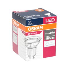 Led žiarovka gu10 osram, 6,9w - studená biela