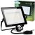 LED reflektor ZUNA2 100W 9000lm 6500K IP44 čierny so senzorom pohybu LUMILED
