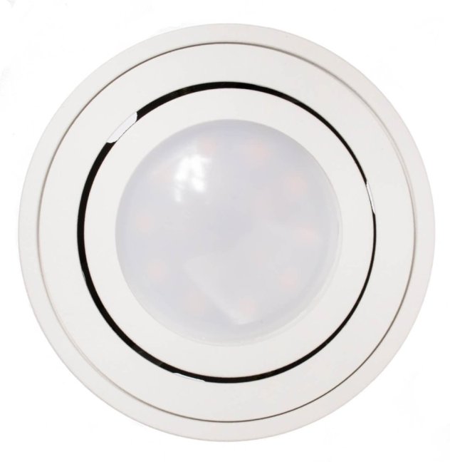 Podhľadové okrúhle svietidlo biele amat-s 50mm