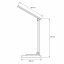 Lampa stolová LED dotyková s nabíjačkou indukčnou CCT Usb C URSA 6W 350lm čierna Lumiled