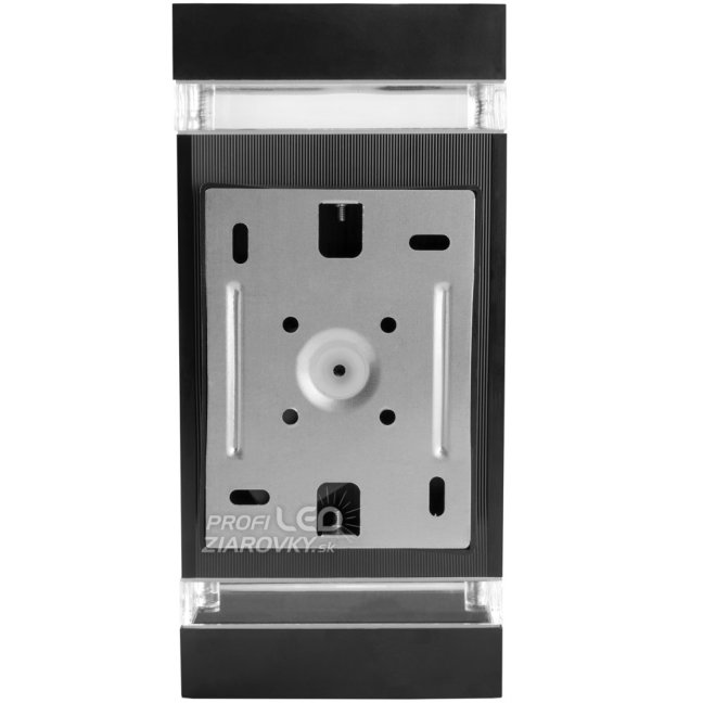 Záhradné nástenné svietidlo zhora nadol GU10 Black HEDERA LUMILED