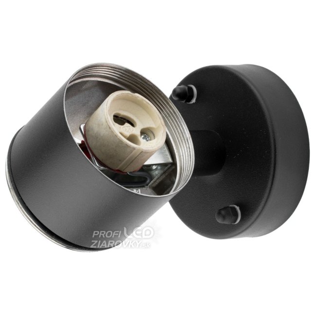 Záhradné nástenné svietidlo fasáda zhora nadol LED GU10 IP44 ZINNIA Black Lumiled