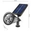 Záhradný LED solárny reflektor 2W studený IP65 súmrakový senzor