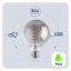Dekoratívna LED žiarovka E27 G95 6W = 50W 420lm 2200K Teplé 360° vlákno LUMILED GLOBE Smokey