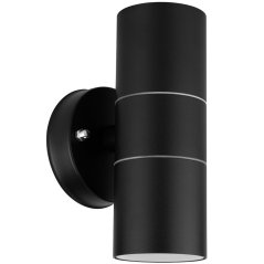 Záhradné nástenné svietidlo fasáda zhora nadol LED GU10 IP44 ZINNIA Black Lumiled