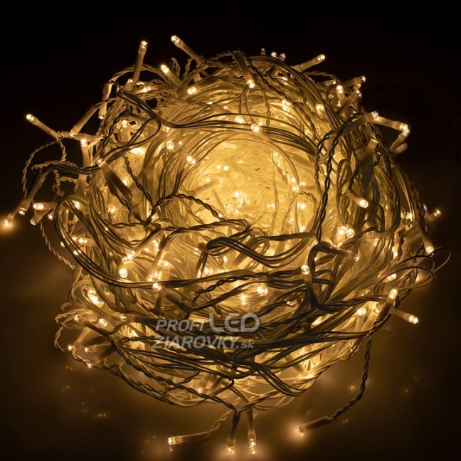 Svetelný záves s cencúľmi vonkajší 60 m, 1500 LED, teplá biela, 8 programov, časovač, ovládač – sada 3 ks
