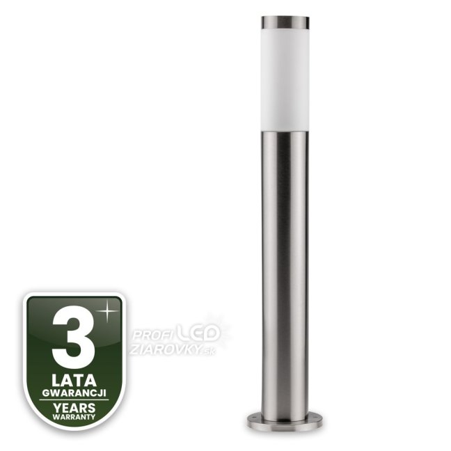 Vonkajšia záhradná lampa E27 INOX PIPE 65cm Lilium Lumiled