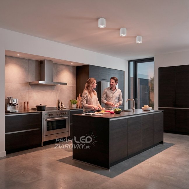 Prisadené halogénové bodové svietidlo AMAT-M - GU10 - LUMILED okrúhle biele 84 mm