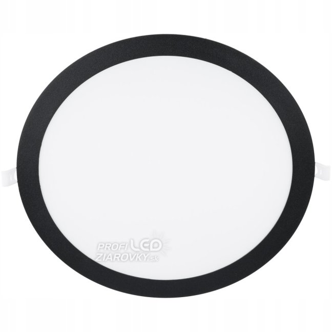 Plafond LED panel 24W 4000K 1920lm 29cm Round Flush Mount Black ECOLIGHT