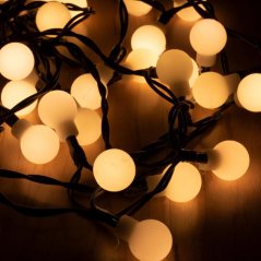 Vianočná led svetelná reťaz vnútorná - 50led - 4m teplá biela