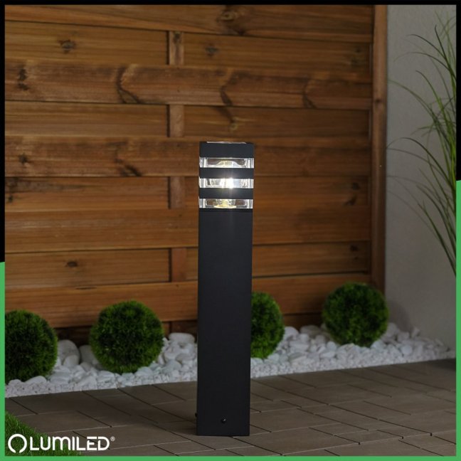 Záhradný vonkajší stojaci LED stĺp E27 12W TAXUS 2 50cm LUMILED