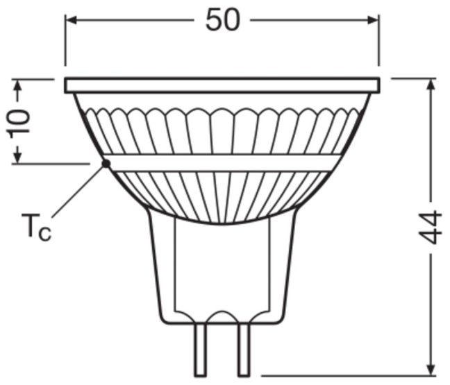 LED žiarovka GU5.3 MR16 5W = 35W 350lm 2700K Warm 36° CRI90 12V OSRAM SUPERSTAR+ Stmievateľná
