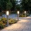 Záhradný stĺpik vonkajší E27 INOX 65cm so senzorom pohybu Lilium LUMILED