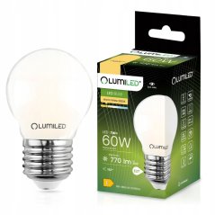 LED žiarovka P45 E27 7W = 60W 770lm 3000K Warm 360° Filament Milk LUMILED