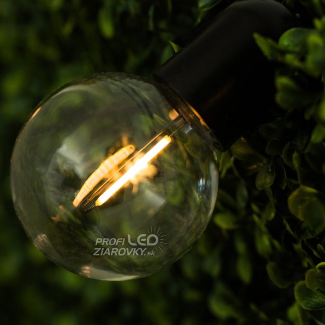 Solárna záhrada Girland 20x LED dekoratívne gule 11,58 m 3000K Warm LOVO LUMILED