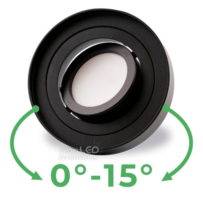 Svietidlo HALOGEN TUBA SPOT na zapustenú montáž Midi GU10 Lumiled Round Black 20mm