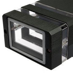 Záhradné nástenné svietidlo Double top down VELA II LED 2x GU10 Black IP54