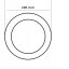 Plafond LED panel 24W 4000K 1920lm 29cm Round Flush Mount Black ECOLIGHT