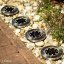 Sada 4x záhradná lampa 8x LED 0,8W SOLAR DOGRUNT s krytím IP54