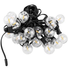 Solárna záhrada Girland 20x LED okrasné gule 10,55 m 2700K Warm + diaľkové ovládanie CALLIS2 LUMILED
